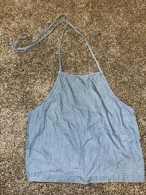 Hollister Light Blue Smocked Tank Top